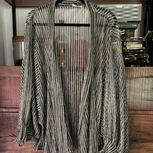 Striped Sheer Cardigan